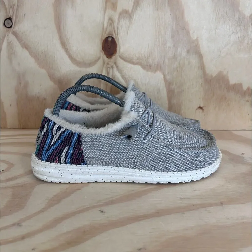 Hey Dude - Wendy Funk Wool - Moccasin - Gray - Women's - W7 - 40469-030